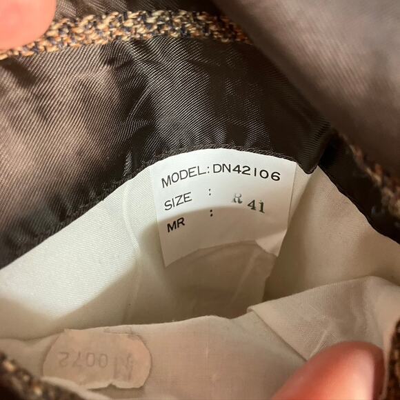 Vintage Club Room Mens 41R Brown Tweed Blazer Suit Jacket Wool Silk Alpaca Blend - Picture 10 of 16